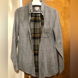 J.Crew men’s 100% cotton gray button down